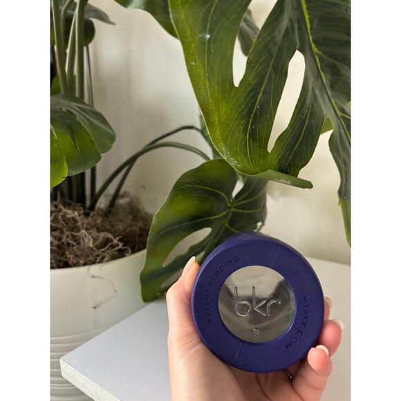 BKR Boss Opaque Purple Navy Blue 16 Oz Glass Water Bottle Silicone Sleeve - Picture 6 of 9